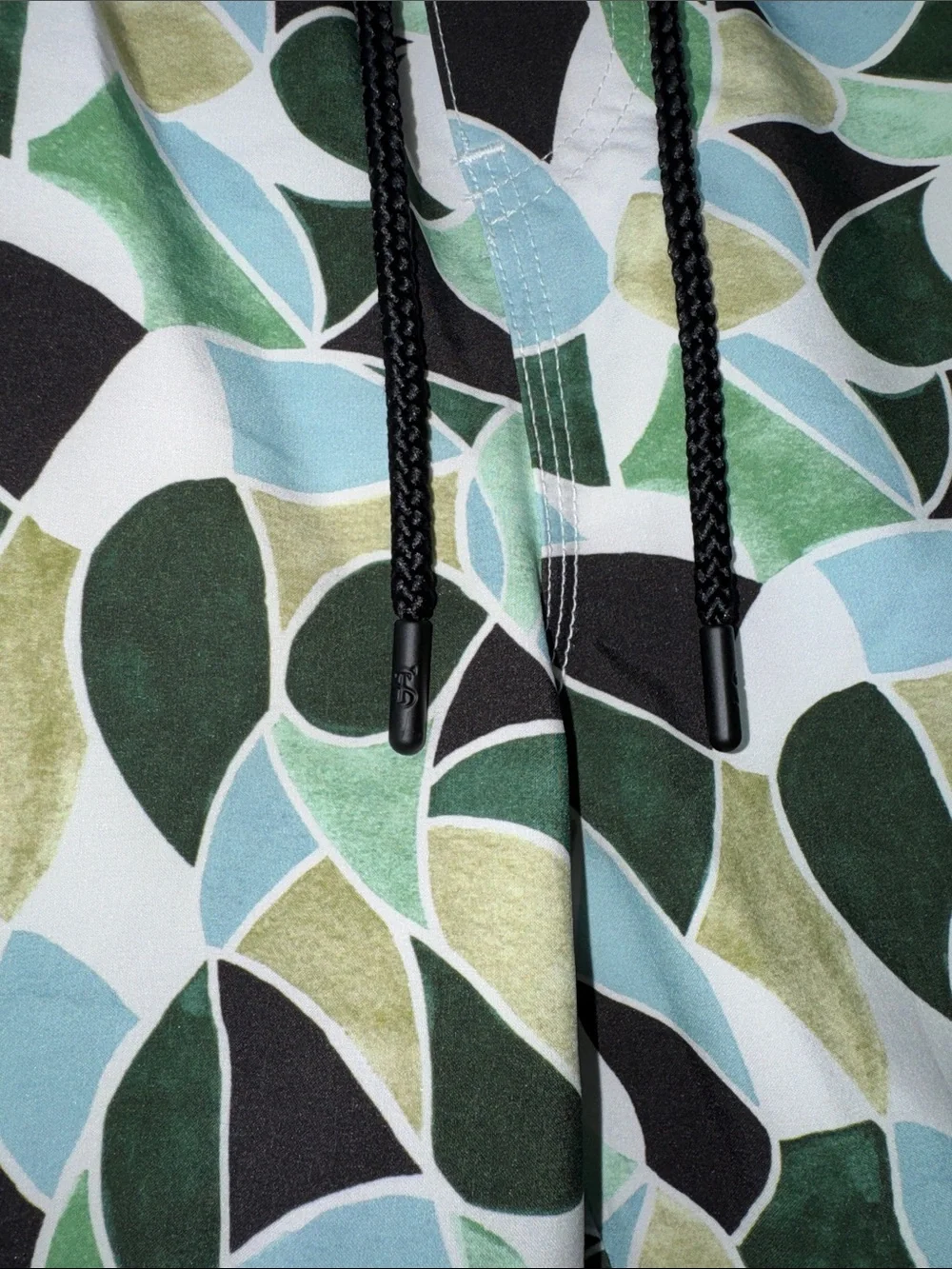 Todd Snyder Montauk 5” Swim Trunks Green Geometric Print Size Large